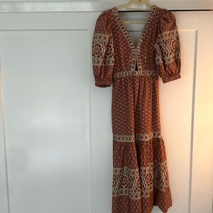 NWOT- Sea New York Womens Fernanda Cotton Printed Midi Dress Sz 2